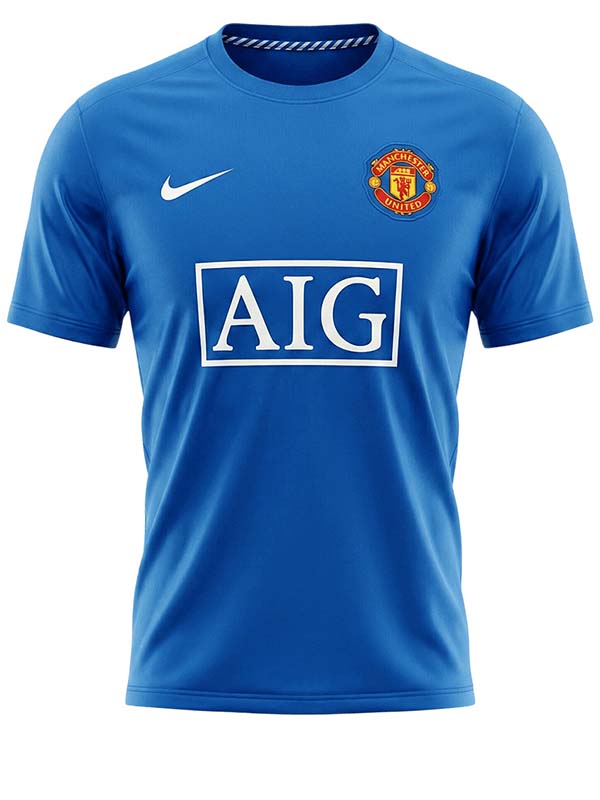 Manchester united third jersey mens retro shirt 2008-2009